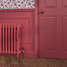 CI-RK660-FB-217-RECTORY-RED - Rook 2 Column Victorian Cast Iron Radiator H660mm x W279mm CI-RK660-FB-217-RECTORY-RED - Rook 2 Column Victorian Cast Iron Radiator H660mm x W279mm